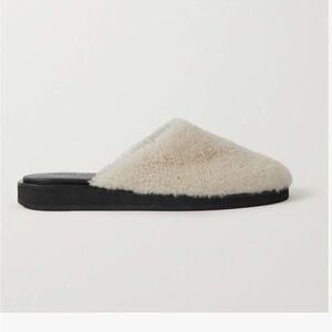 Magda Butyrm Shearling Slippers - Cream and Black